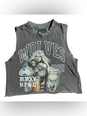 Darc Sport Gray Wolves Club Crop Tank Top
